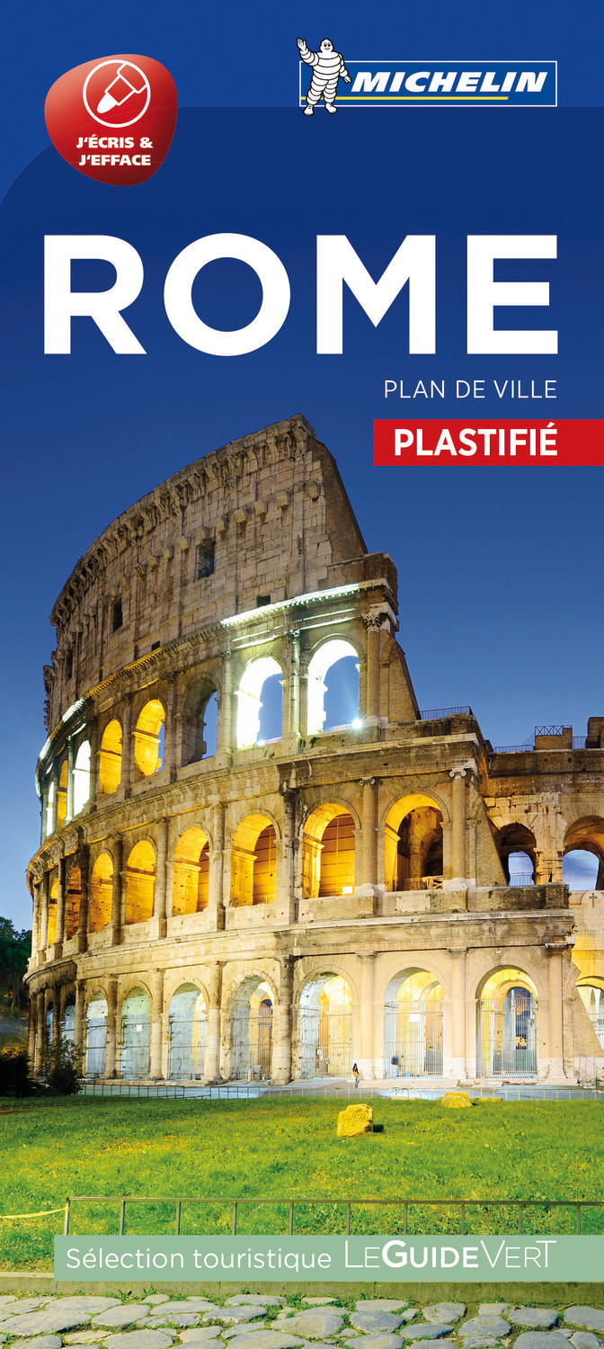 ROME PLAN DE VILLE PLASTIFIE