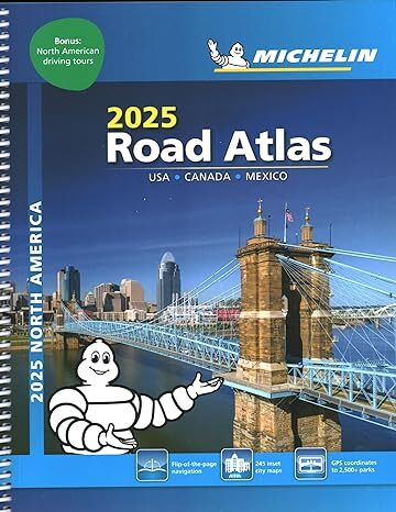 ROAD ATLAS USA, CANADA, MEXICO 2025