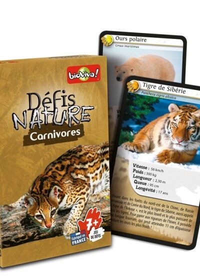 DEFIS NATURE - CARNIVORES CARTES 7+