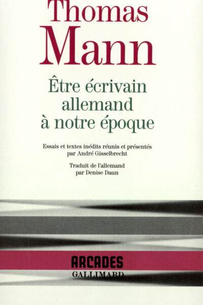 ÊTRE ECRIVAIN ALLEMAND A NOTRE EPOQUE