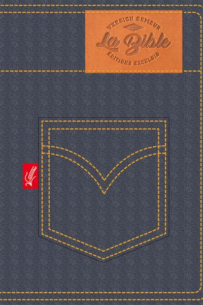 BIBLE, VERSION DU SEMEUR 2015, JEANS, AVEC TRANCHE BLANCHE