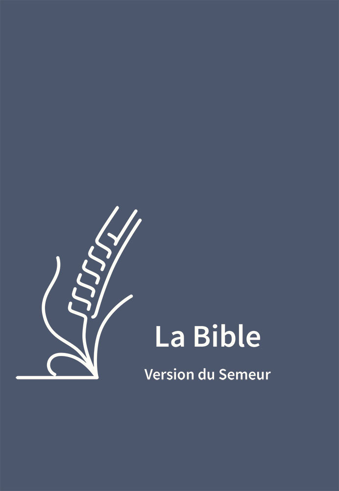 BIBLE DU SEMEUR 2015 SKIVERTEX BLEUE AVEC ZIP FERMETURE A GLISSIERE
