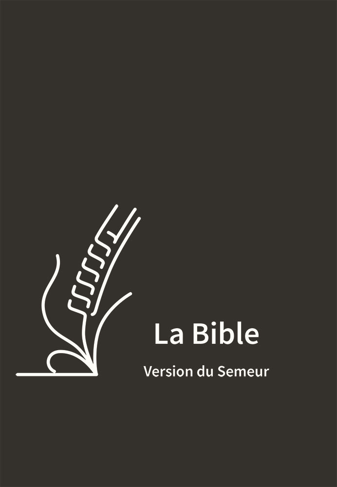 BIBLE DU SEMEUR 2015 SKIVERTEX NOIRE AVEC FERMETURE A GLISSIERE