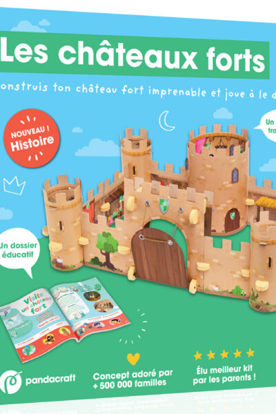 LES CHATEAUX FORTS - KIT LUDO-EDUCATIF 3-7 ANS - CONSTRUIS TON CHATEAU FORT ET JOUE !