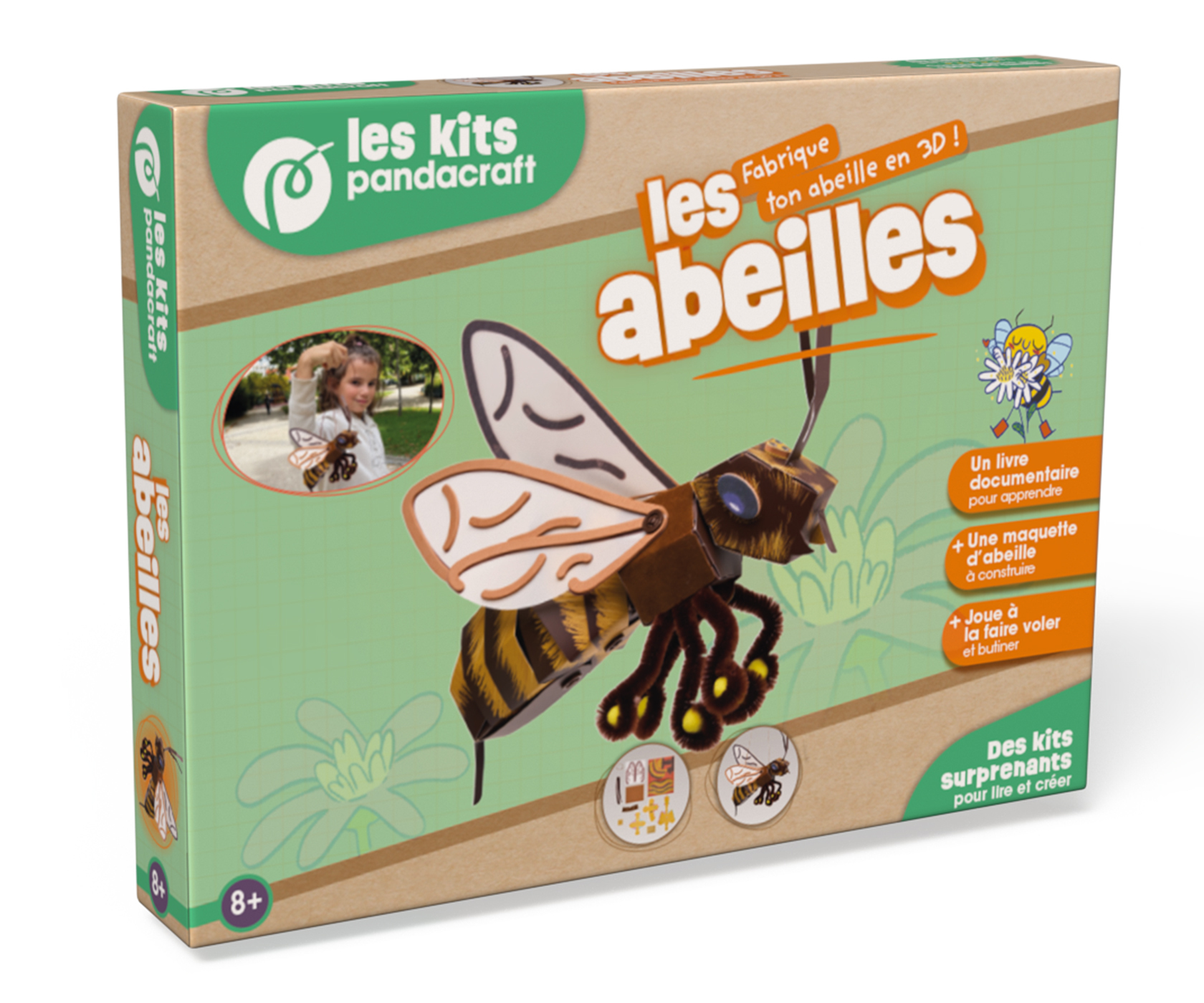 LES ABEILLES - KIT PANDACRAFT DES 8 ANS