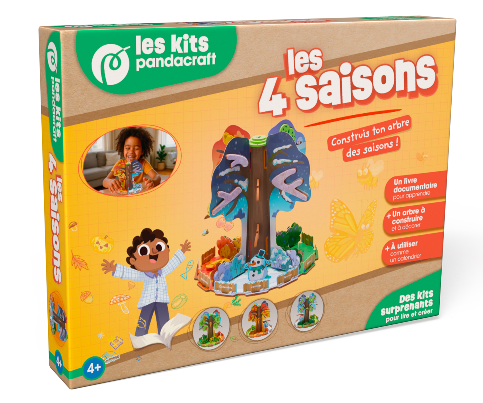 LES 4 SAISONS - KIT PANDACRAFT DES 4 ANS