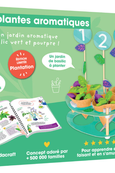 LES PLANTES AROMATIQUES - KIT PANDACRAFT 3-7 ANS