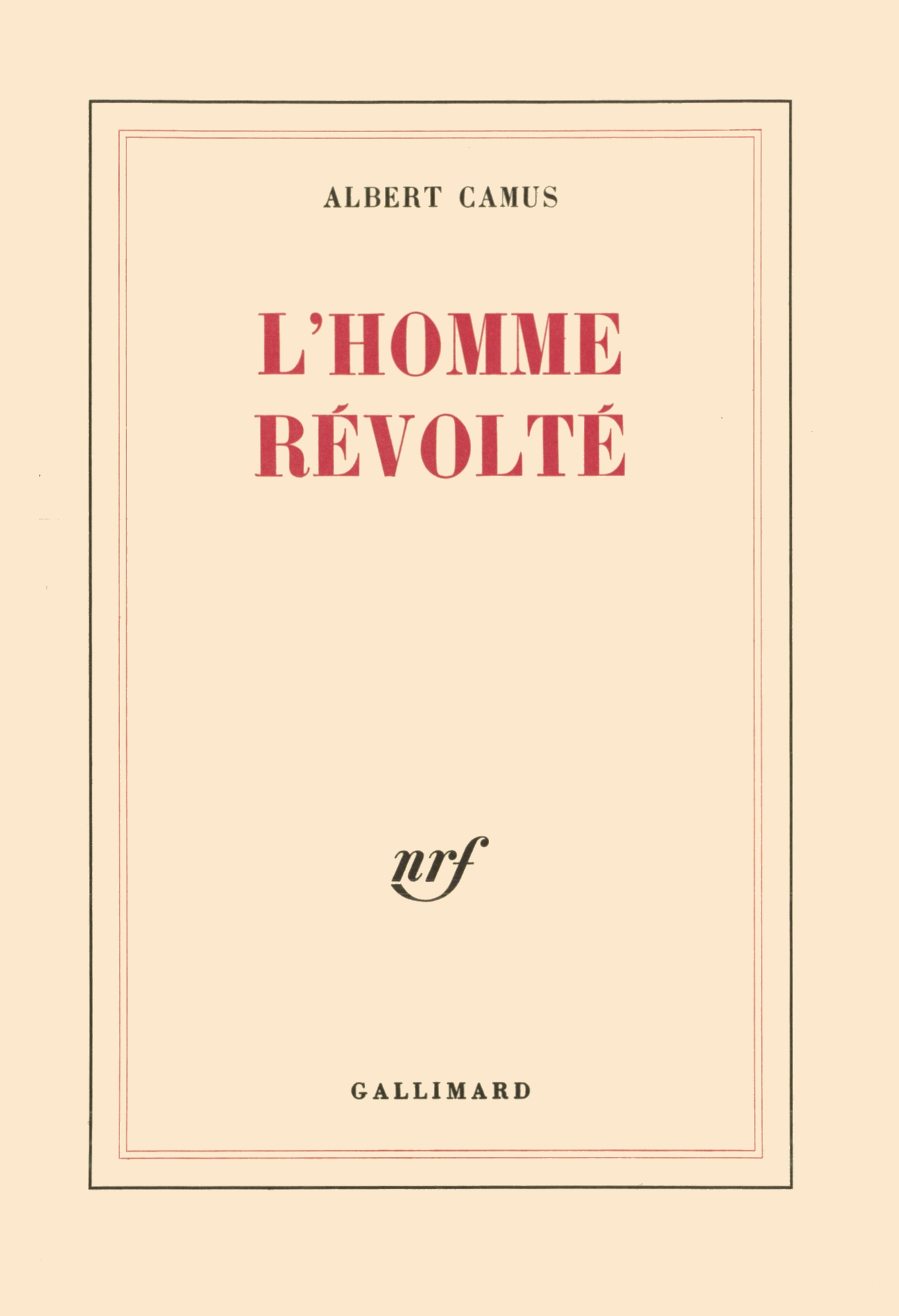 L'HOMME REVOLTE