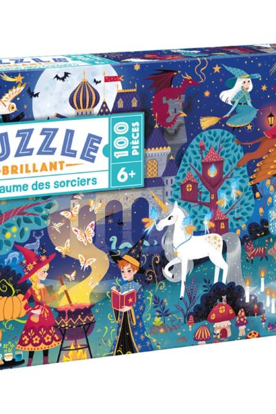 PUZZLE BRILLANT AU ROYAUME DES SORCIERS - 100 PCS 6+