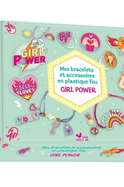 MES BRACELETS ET ACCESSOIRES GIRL POWER EN PLASTIQUE FOU - COFFRET AVEC ACCESSOIRES