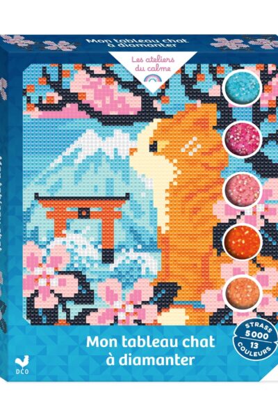 MON TABLEAU CHAT A DIAMANTER - COFFRET AVEC ACCESSOIRES 7+