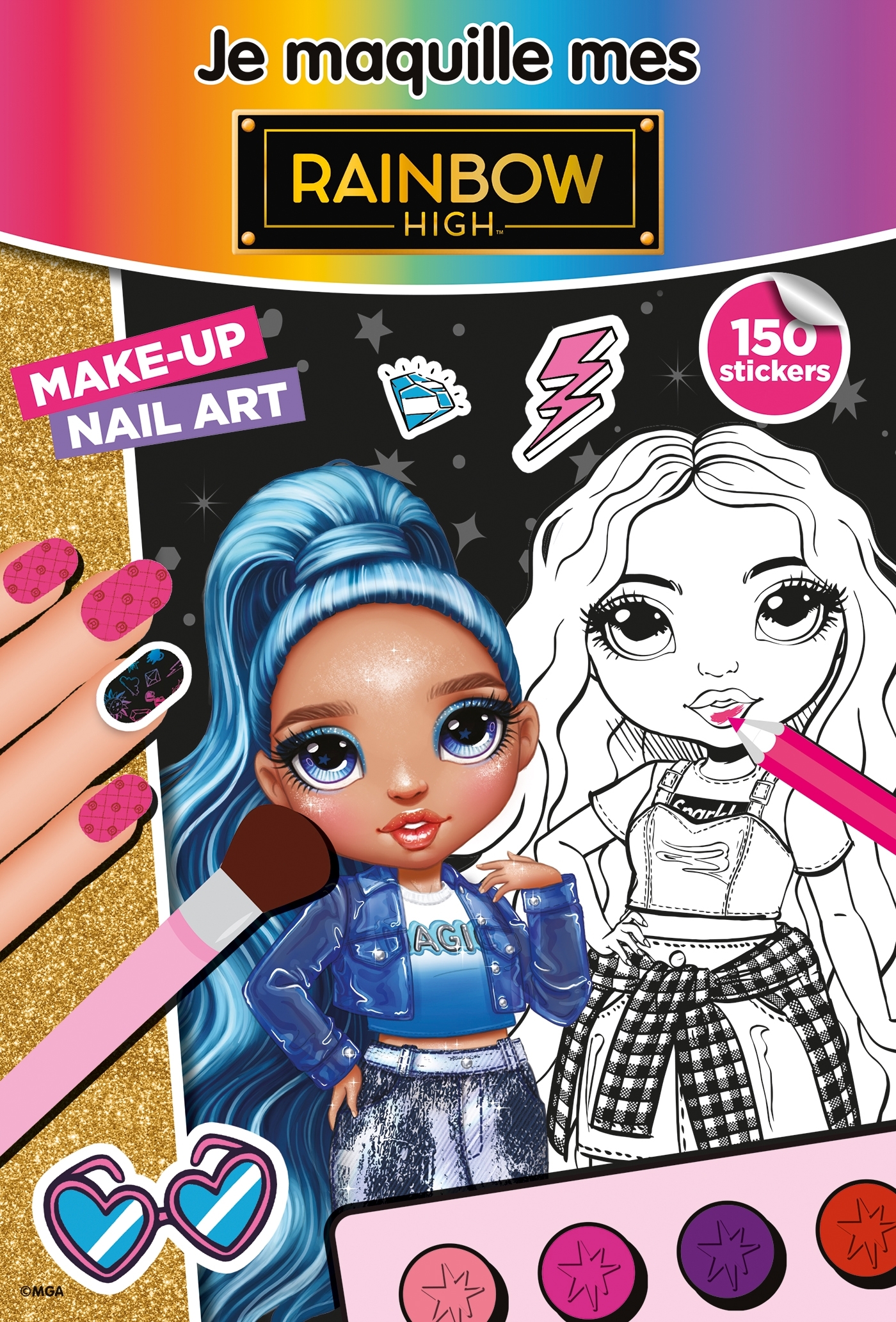 JE MAQUILLE MES RAINBOW HIGH - 150 STICKERS