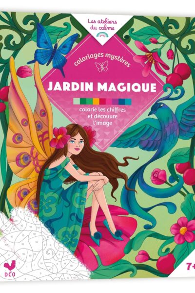 COLORIAGES MYSTERES - JARDIN MAGIQUE