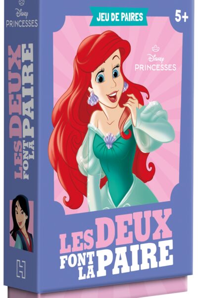 DISNEY PRINCESSES - JEU DE CARTES - LES DEUX FONT LA PAIRE