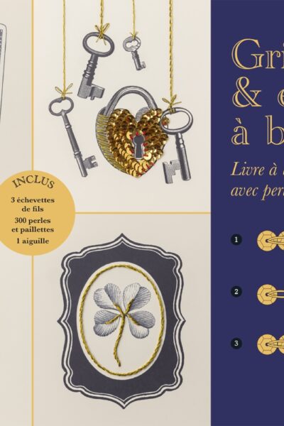 GRIGRIS & EX-VOTO A BRODER - LIVRE A BRODER AVEC PERLES & PAILLETTES