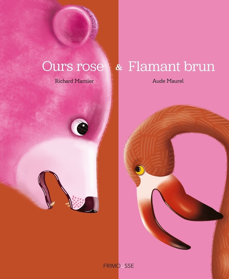 OURS ROSE & FLAMANT BRUN