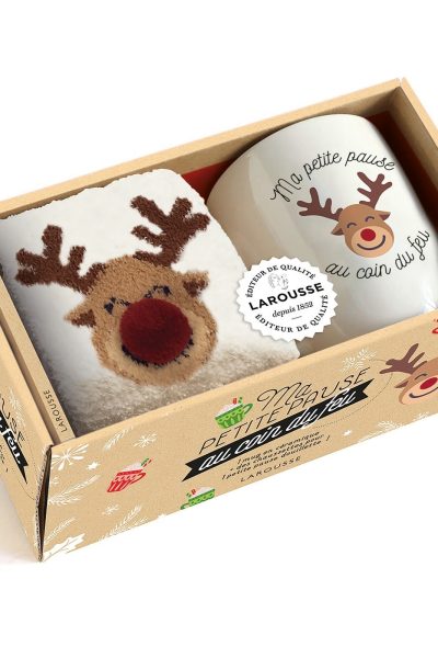 MUG ET CHAUSSETTES - MA PETITE PAUSE AU COIN DU FEU