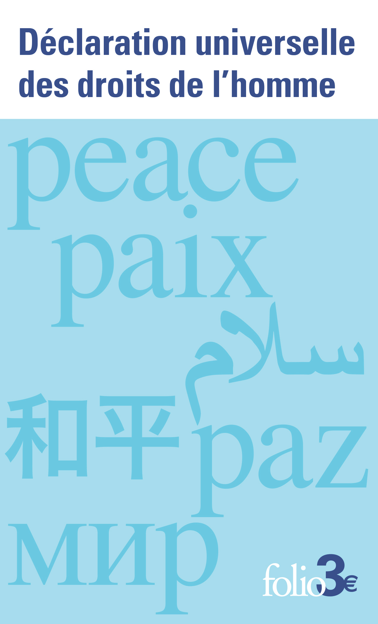 DECLARATION UNIVERSELLE DES DROITS DE L'HOMME