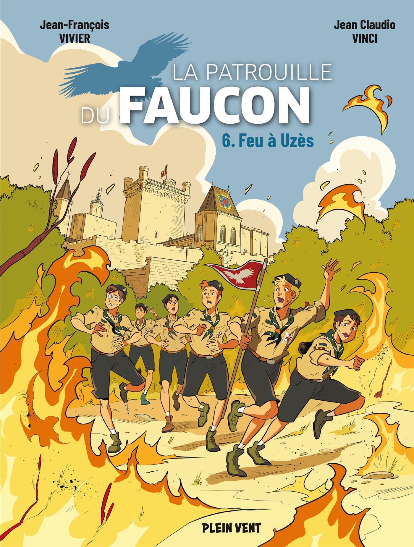 LA PATROUILLE DU FAUCON T06 INCENDIE A UZES