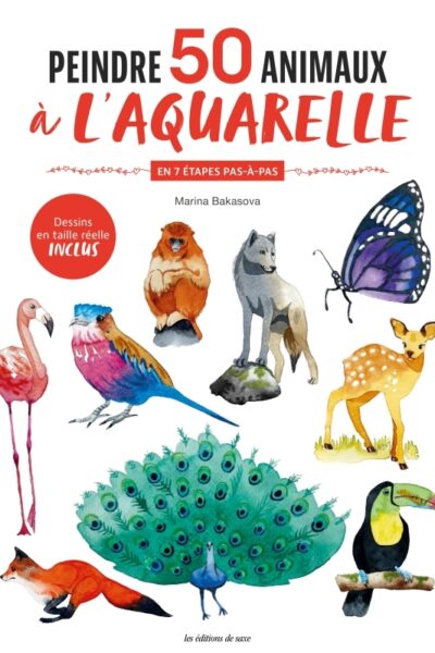 PEINTRE 50 ANIMAUX A L'AQUARELLE
