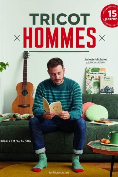 TRICOT HOMMES - 15 PATRONS EN AIGUILLES CIRCULAIRES