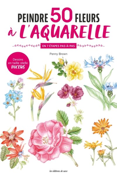 PEINTRE 50 FLEURS A L'AQUARELLE