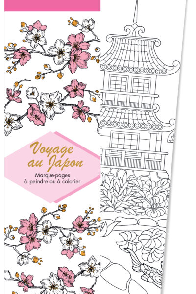 MARQUE-PAGES - VOYAGE AU JAPON - 50 MARQUE-PAGES A PEINDRE OU A COLORIER