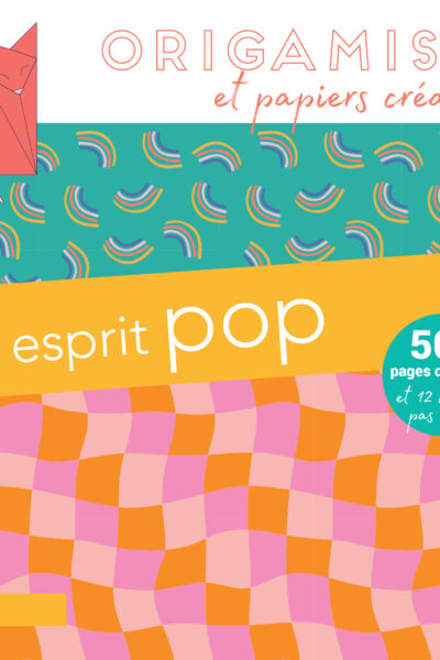 ORIGAMIS ET PAPIERS CREATIFS - ESPRIT POP - 500 PAGES DE MOTIFS ET 12 MODELES PAS A PAS