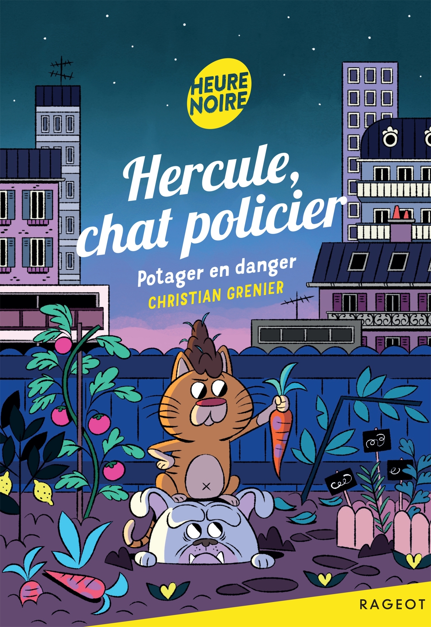 HERCULE, CHAT POLICIER T10 POTAGER EN DANGER