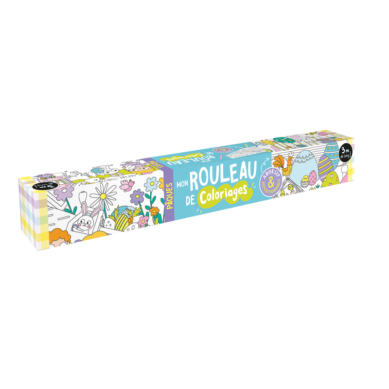 MON ROULEAU DE COLORIAGES ADHESIF & REPOSITIONNABLE - PÂQUES