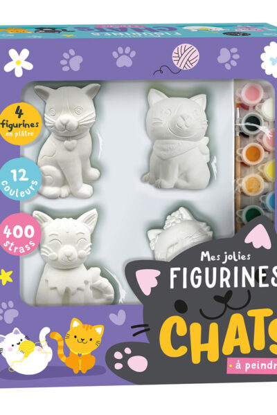 MES JOLIES FIGURINES CHATS A PEINDRE