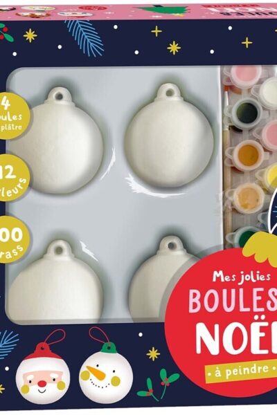 MES JOLIES BOULES DE NOËL A PEINDRE
