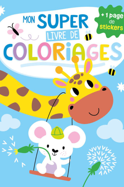 MON SUPER LIVRE DE COLORIAGES - GIRAFE