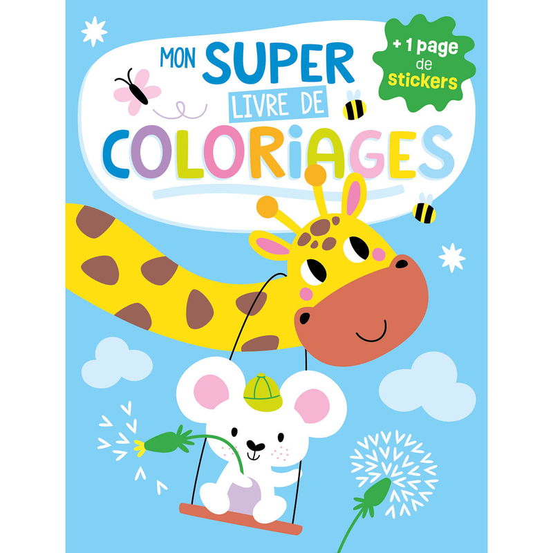 MON SUPER LIVRE DE COLORIAGES - GIRAFE