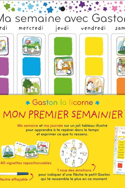 GASTON LA LICORNE - MON PREMIER SEMAINIER DES EMOTIONS