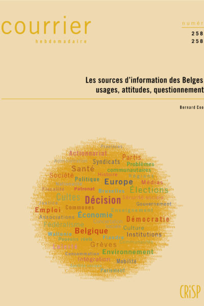 CH2583-2584-LES SOURCES D'INFORMATION DES BELGES : USAGES, ATTITUDES, QUESTIONNEMENTS