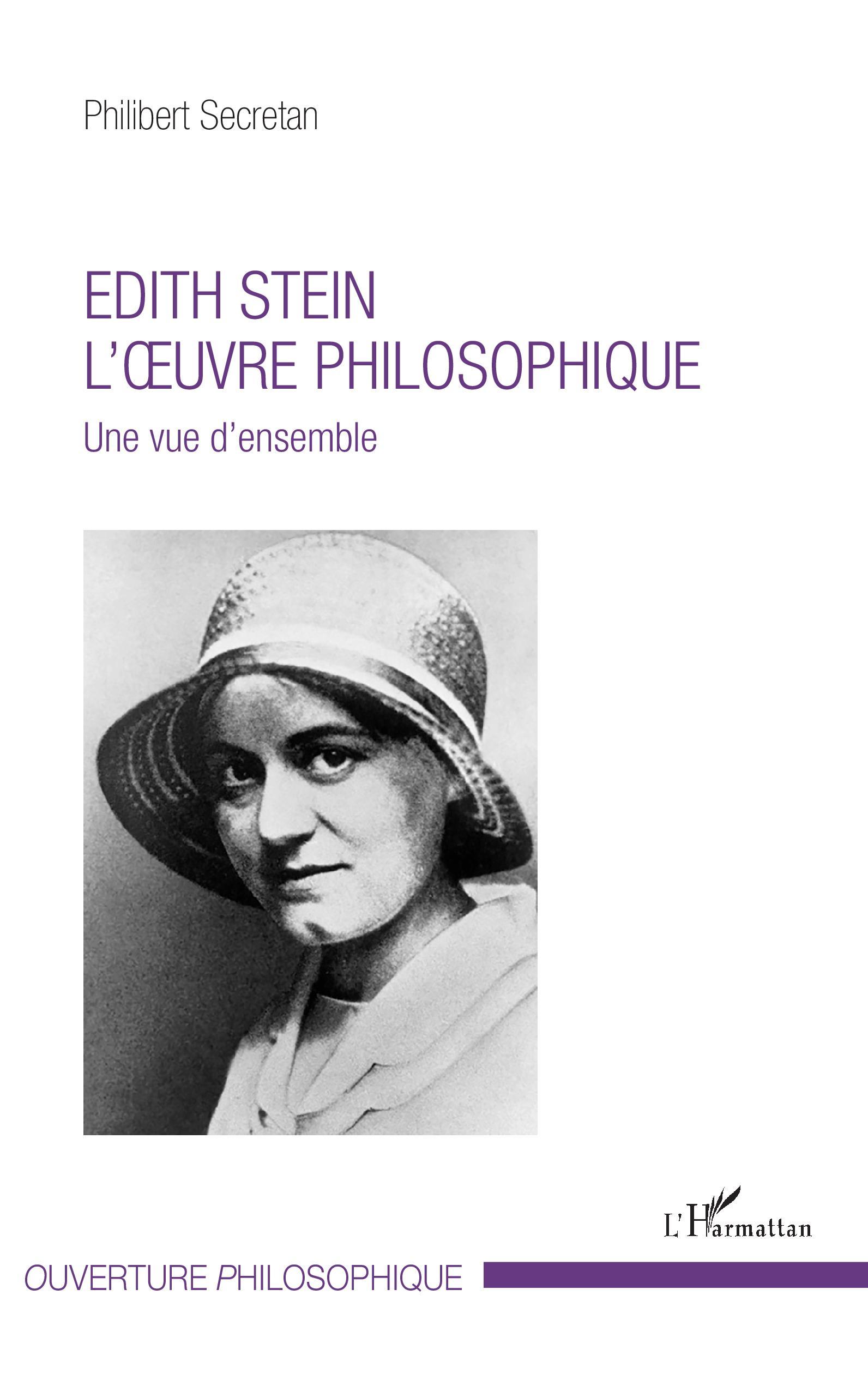 EDITH STEIN. L'OEUVRE PHILOSOPHIQUE