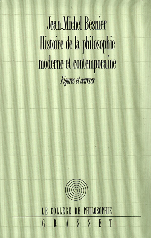HISTOIRE DE LA PHILOSOPHIE MODERNE CONTEMPORAINE