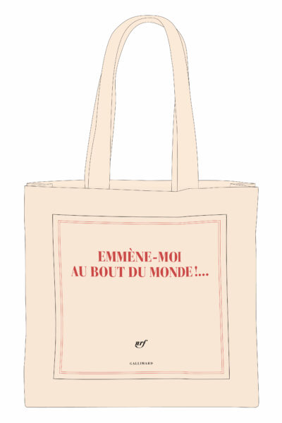 SAC TISSU EMMENE-MOI AU BOUT DU MONDE (PAPETERIE)