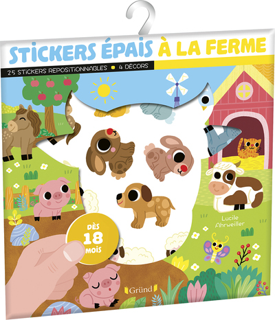 STICKERS EPAIS - À LA FERME +18M