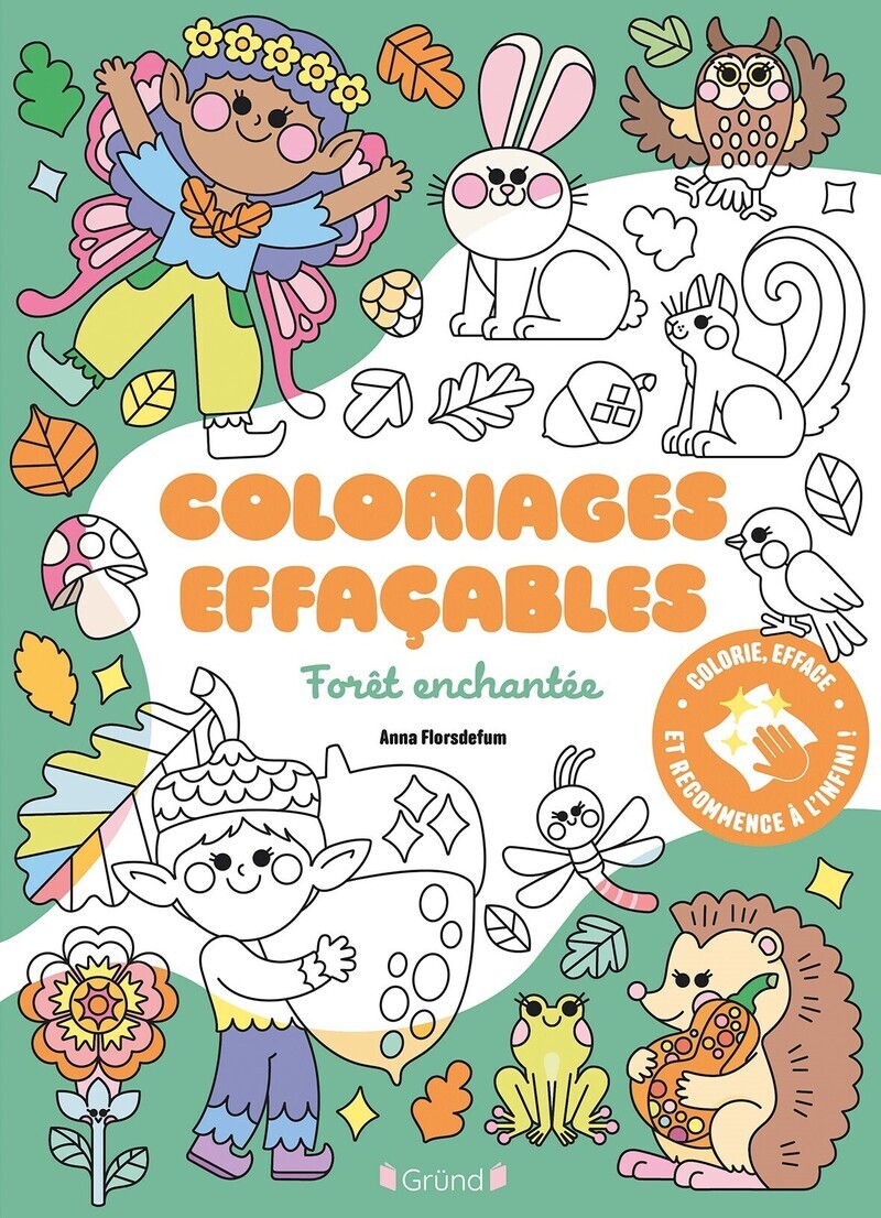COLORIAGES EFFACABLES - FORÊT ENCHANTEE