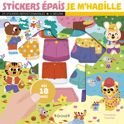 STICKERS EPAIS - JE M'HABILLE +18M