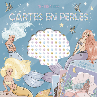 POCHETTE - SIRENES ET COQUILLAGES PERLES