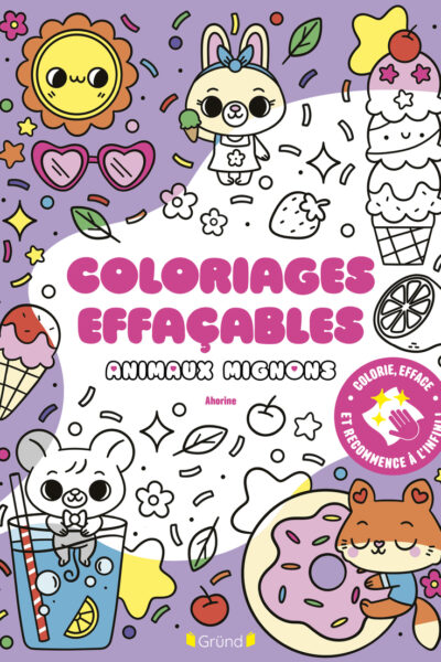 COLORIAGES EFFACABLES - ANIMAUX MIGNONS