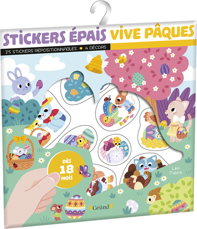 STICKERS EPAIS - VIVE PÂQUES