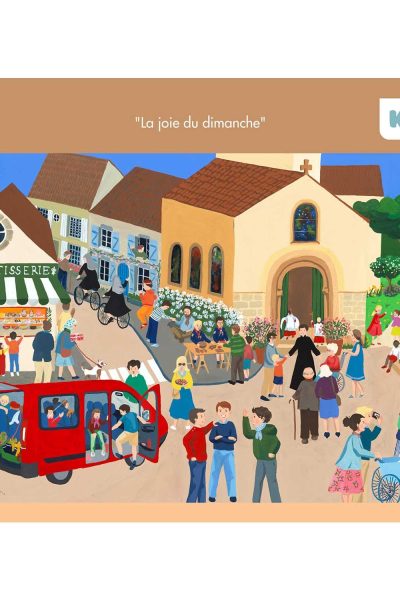PUZZLE KATO "LA JOIE DU DIMANCHE" - PUZZLE DE 285 PIECES, DIMENSIONS 46.2X32.6CM