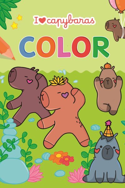 I LOVE CAPYBARAS COLOR BLOC DE COLORIAGE
