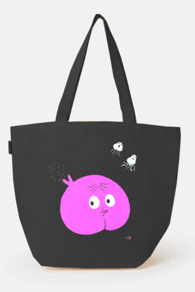 SAC CABAS EN TISSU POISSON-FESSE