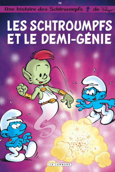 T34 LES SCHTROUMPFS   LES SCHTROUMPFS ET LE DEMI-GENIE