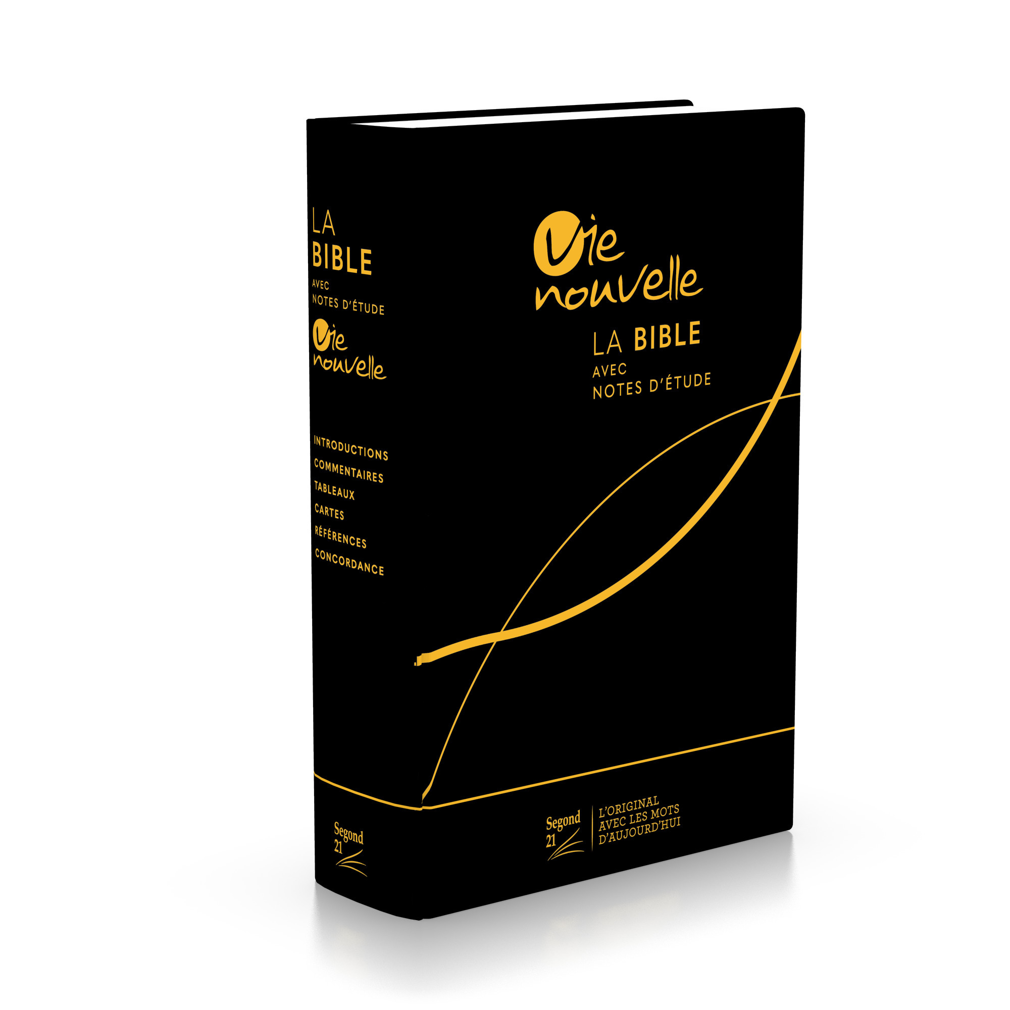 BIBLE D'ETUDE VIE NOUVELLE, SEGOND 21, NOIRE - COUVERTURE RIGIDE TOILEE